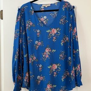 Loft size 20 floral blouse